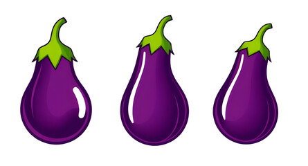Eggplant, Aubergine, Eggplant vector, Eggplant illustration, Eggplant icon, Purple eggplant, Fresh eggplant, Organic eggplant, Eggplant clipart, Eggplant drawing, Realistic eggplant, Whole eggplant, E