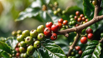Zoomed-In Image of Black Peppercorns on Vine