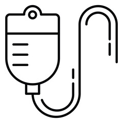 Intravenous Therapy Vector Icon for Clinical Procedures