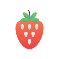 Strawberry Vector icon