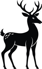 Deer silhouette, deer silhouette vector