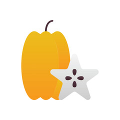 Star Fruit Vector icon