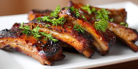 photo of delicious pork ribs 