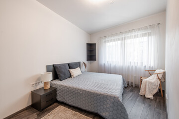 Bright and Minimalist Home Bedroom Interior with Cozy Decor