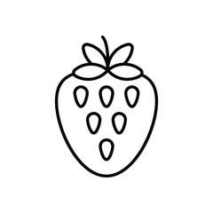 Strawberry Vector icon