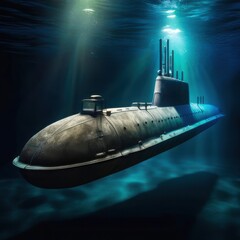 Submarine underwater 
