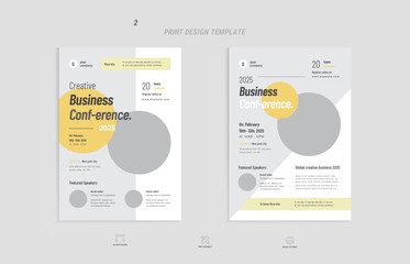 Business conference promotion flyer