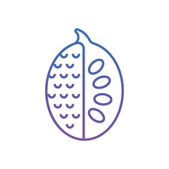 Jack Fruit Vector icon