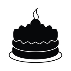 cake on a white background