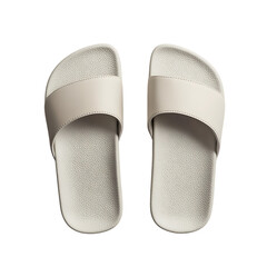 Minimalist Slip On Sandals with a Streamlined Design Isolated on Transparent Background