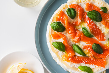 Omelette Poulard. Omelette of Mother Poulard. French omelette with whipped egg whites, lightly...