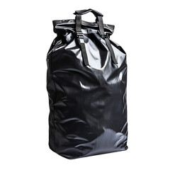 Rugged Waterproof Dry Bag with Technical Design Isolated on Transparent Background
