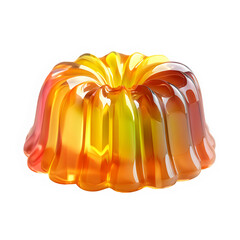 Orange gelatin dessert
