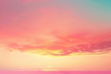 Vibrant sunset with hues of pink orange and teal creating a dreamy atmosphere