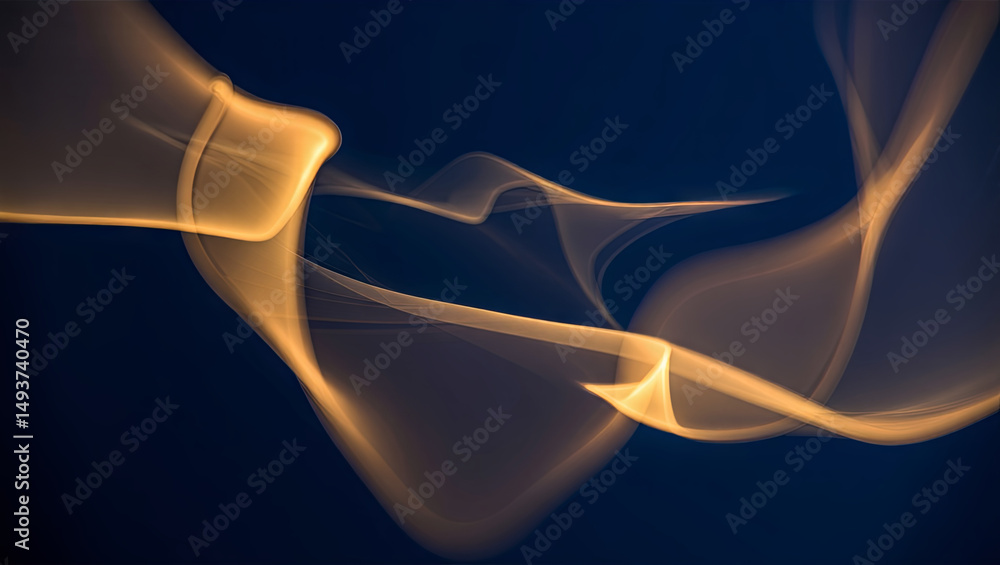 Poster soft, flowing wisps of smoke create an enchanting visual display against a dark backdrop, capturing 