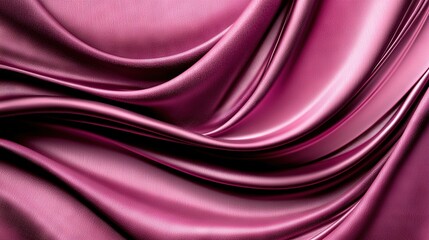   A close-up of a pink fabric with smooth lines and folds in the center and at its core