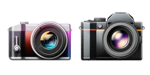  A close-up shot of a camera with the lens removed  isolated on white  background PNG 