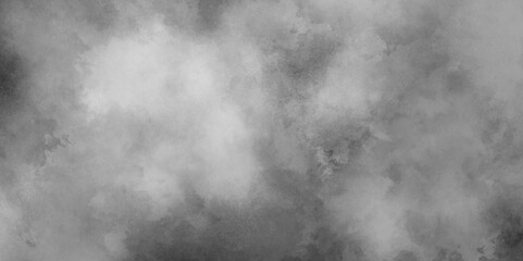 Monochrome black and white powder explosion on texture effect grey watercolor hand painted artistic background, abstract grunge soft watercolor splashes texture isolated on modern background.