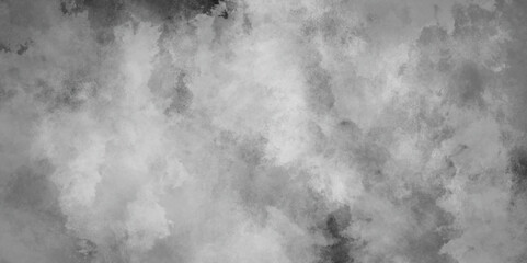 Monochrome black and white powder explosion on texture effect grey watercolor hand painted artistic background, abstract grunge soft watercolor splashes texture isolated on modern background.