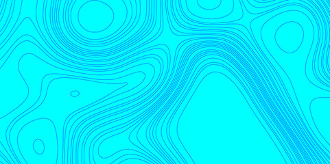 Blue geographic grid map cartography mountain relief topographic line contour texture background, blue and cyan contours wavy topography stylized curve pattern line terrain map abstract background.