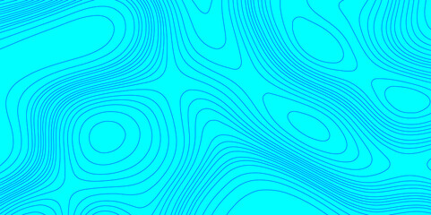 Blue geographic grid map cartography mountain relief topographic line contour texture background, blue and cyan contours wavy topography stylized curve pattern line terrain map abstract background.