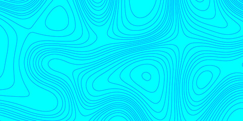 Blue geographic grid map cartography mountain relief topographic line contour texture background, blue and cyan contours wavy topography stylized curve pattern line terrain map abstract background.