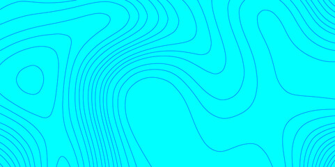 Blue geographic grid map cartography mountain relief topographic line contour texture background, blue and cyan contours wavy topography stylized curve pattern line terrain map abstract background.