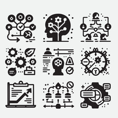 Influencer and blogger icon set. Containing influencer, content, creation, vlogging, blog, vlogger, social media, video equipment, digital marketing and more