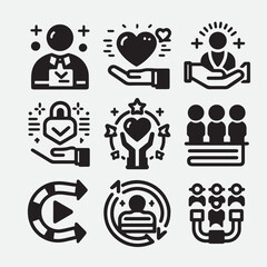 Influencer and blogger icon set. Containing influencer, content, creation, vlogging, blog, vlogger, social media, video equipment, digital marketing and more