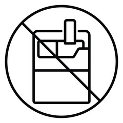 Quit Smoking Vector Icon for Awareness Campaigns