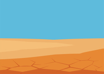 sunbaked cracked desert landscape