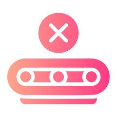 Fototapeta premium error gradient icon