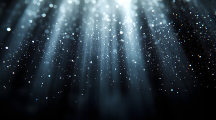 Vertical glowing digital light rays cascading in a high-tech abstract style with futuristic energy beams over a dark background