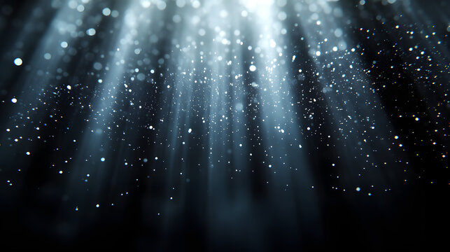 Vertical glowing digital light rays cascading in a high-tech abstract style with futuristic energy beams over a dark background