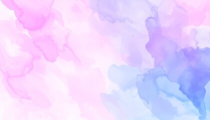 Abstract Watercolor Painting with Pink, Purple, and Blue Hues – Fluid Ink Wash Texture, Soft Decorative Artistic Background, Modern Color Blend Design for Creative Projects