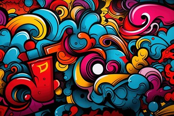 graffiti art background