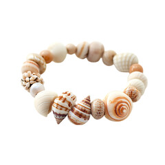 Trendy Shell Bracelet with a Modern Design Featuring Isolated on Transparent Background