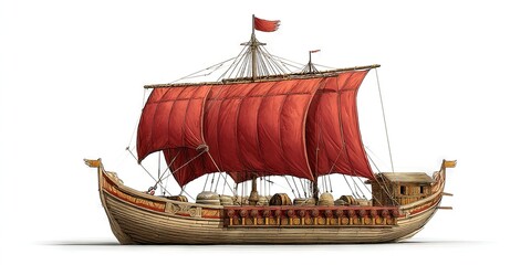 photo of quadrireme ship 