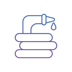 Fototapeta premium Garden Hose Vector icon