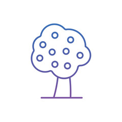 Fruit Tree Vector icon