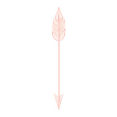 Minimalistic Arrow with Precise Linework in Powder Isolated on Transparent Background