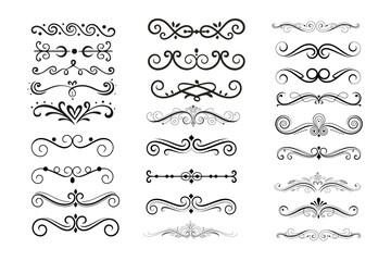 Vintage Ornamental Design Elements Set 