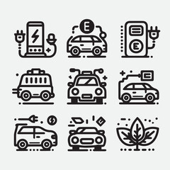 Fototapeta premium Veterinary icon set. Contains such icons as pets, medical history, health care, vet, vaccines, test, dental care, antiparasitic, diagnosis, x ray, veterinary clinic and more. Vector illustration