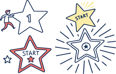 vector illustration of stars