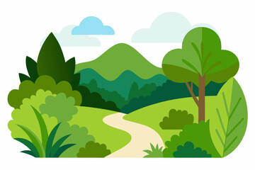 Obraz premium landscape with trees