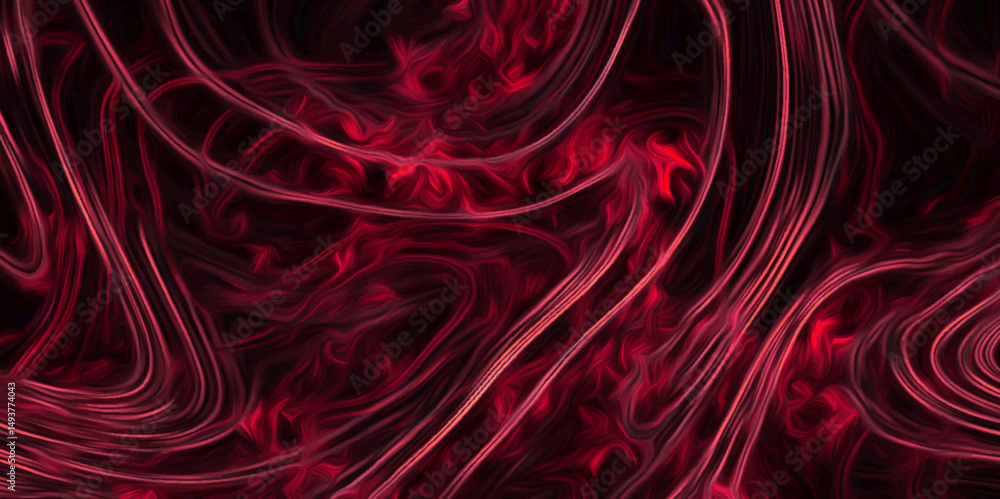 Canvas Prints dark abstract red smoked texture of black and reed marble pattern modern style liquid background. so