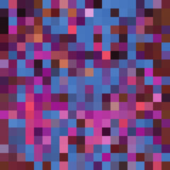 Colorful abstract mosaic background. Pixel effect. Camo and camouflage.