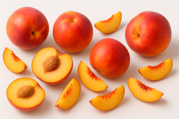 Peaches and Nectarines A Fresh Fruit Still Life