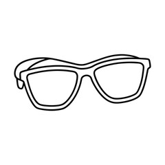 Fototapeta premium glasses on white background