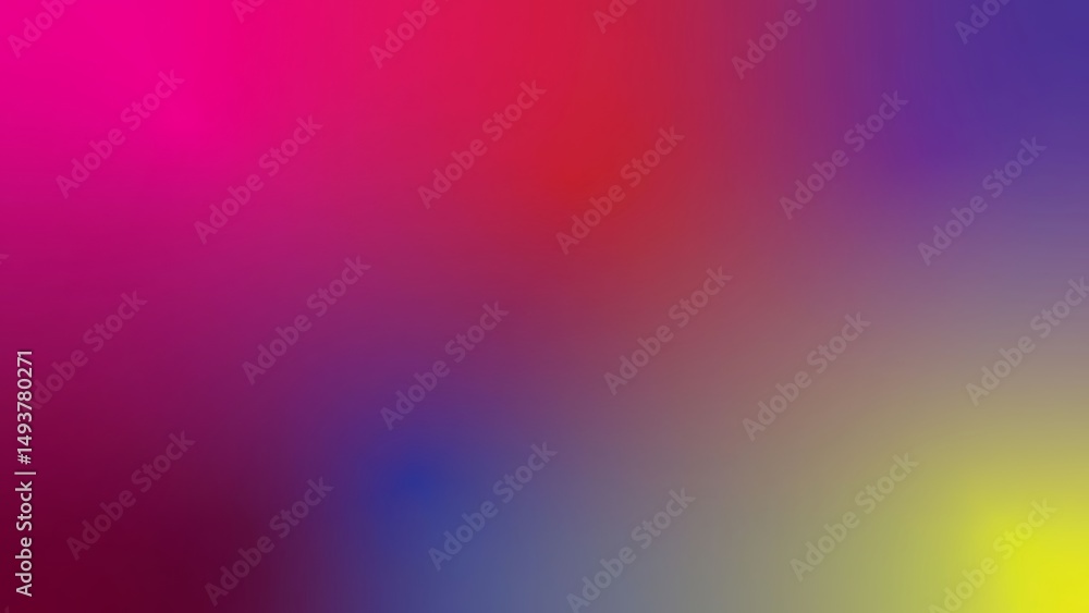 Poster abstract gradient blend of colors with a smooth transition from vibrant magenta to yellow tones